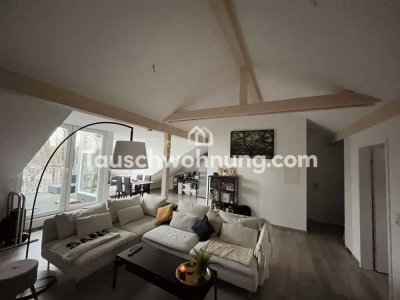 Tauschwohnung: Einzigartige DG-Wohnung mit Balkon gg. kleinere Wohnung