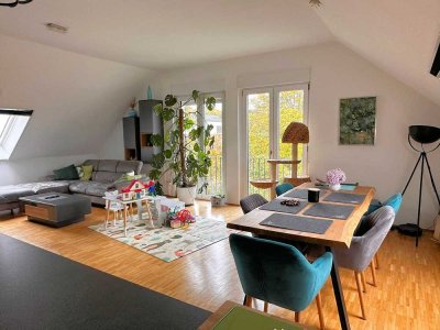 Exklusive 3-Zimmer-Dachgeschosswohnung mit Dachterrasse & Aufzug – Effizienshaus 55