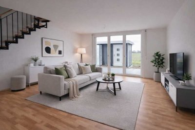 Neubau-ReihenENDhaus mit EBK und Garten inkl. PV-Anlage in Feldrandlage in Darmstadt-Wixhausen