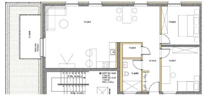 Vermietung von Wohnungen in moderner Wohnanlage, 3 Zi–Wohnung, Dachterrasse, PLZ 66424, Domagkstr...