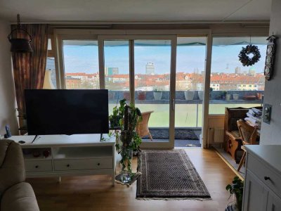 Teilmöblierte 3 Zimmer Whg mit Blick zur Ihme