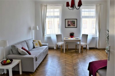 Helle möblierte Wohnung auf Zeit ° Kurzzeitapartment ° voll ausgestattet ° für Job oder Praktikum in Wien