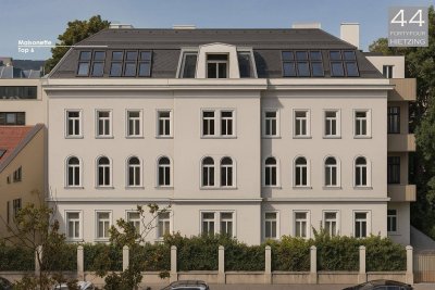 Forty-Four Hietzing: Stilvolle Dachgeschoss-Maisonette mit großzügiger Panorama-Terrasse