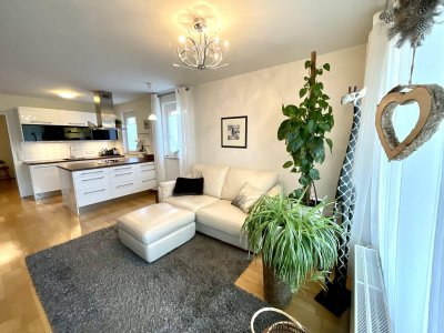 Rif - Neuwertige 3-Zi.-Gartenwohnung mit TG-Stellplatz und Freistellplatz