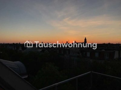 Tauschwohnung: DG-Maisonette Wohnung in Friedenau / Blick über ganz Berlin