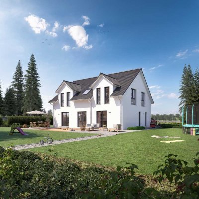 Bauen Sie ein Doppelhaus in Lanz. 212m² + 7 Zimmer.