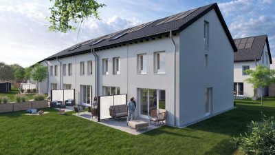 KfW-55: Modernes Reihenendhaus mit ca. 122 m² Wohnfläche – Neubau in Schwaig bei Nürnberg