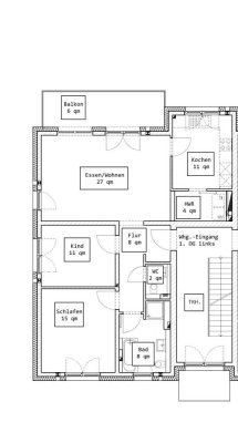 Exklusive 3-Raum-Wohnung mit Balkon in Friedrichsdorf