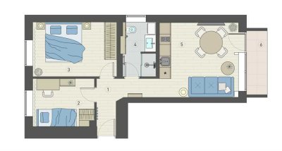 Frisch sanierte 3-Zimmer-Wohnung mit EBK in Dusseldorf – Angermund