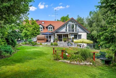Split-Level-Villa mit 12 Zimmern, Wellnessbereich und großem Garten – Inning am Ammersee