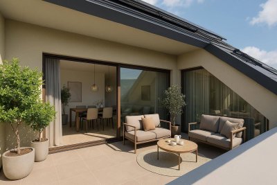 PURE ON THE MUR RIVER - unser neues Wohnprojekt an der Mur - Dachterrasse TOP 38; MP