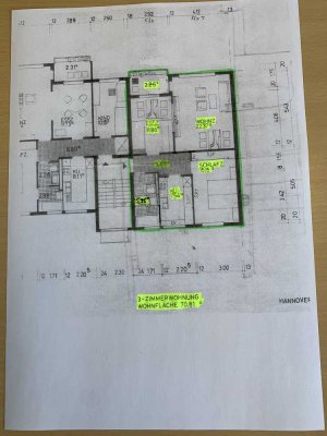 Schöne 2-Zimmer-Wohnung mit gehobener Innenausstattung mit Balkon und EBK in Hannover