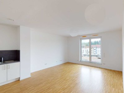 Hoch hinaus! Kompakte 2-Zimmer Wohnung mit Dachterrasse und EBK