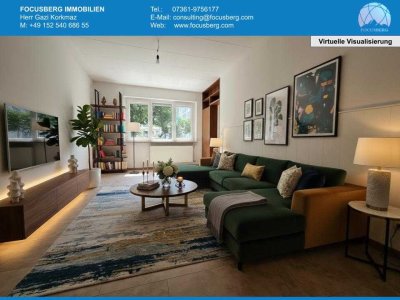 NEUER WOHNKOMFORT - FRISCH RENOVIERTE 2-ZIMMER ERDGESCHOSS  WOHNUNG MITTEN IN LAUCHHEIM