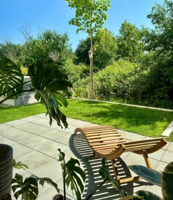 Moderne 2-Zimmer-Gartenwohnung im KfW 55-Haus – ideal für eine Einzelperson
