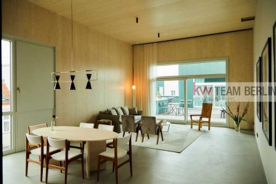 Exklusives Penthouse in Metropolen-Herz: Eleganz & Design auf 110qm, Dachterrasse, Retro-Design