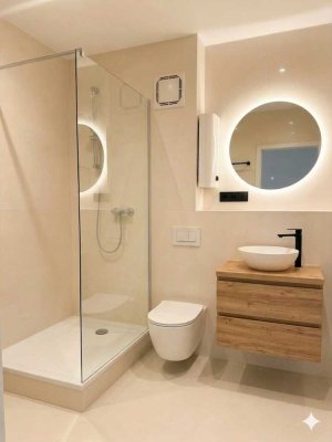 NEU sanierte 2-Raum-Wohnung mit Einbauküche, Balkon, Aufzug  - Wohnen im Grünen und zentrumsnah