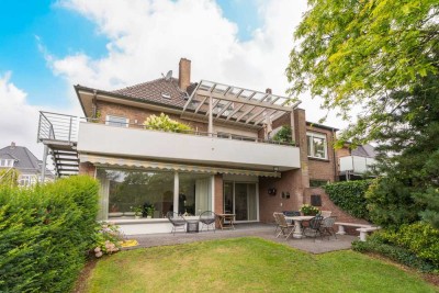 Erdgeschosswohnung mit großem Garten, Pool und Altbau-Charme in bester Lage von Bocholt