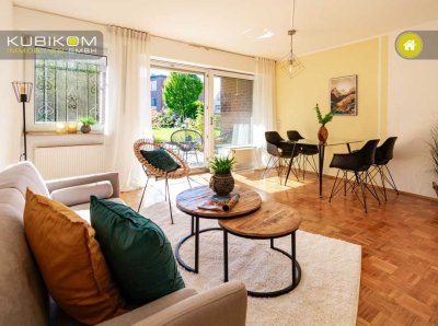 Attraktive Erdgeschosswohnung mit Terrasse und Tiefgaragenstellplatz. Gepflegte Wohnanlage.
