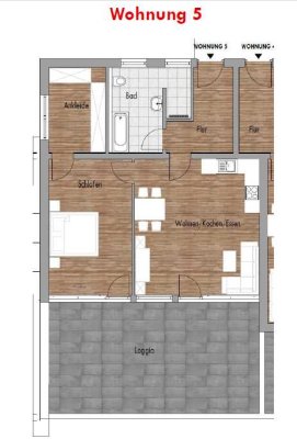 Neuwertige 4-Raum-Wohnung mit Balkon und Einbauküche in Nabburg
