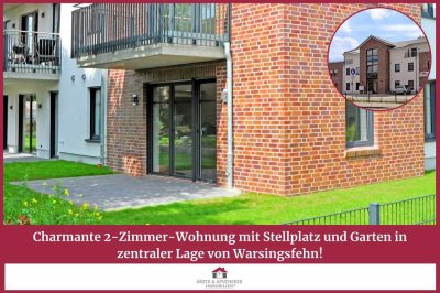 Charmante 2-Zimmer-Wohnung mit Stellplatz und Garten in zentraler Lage von Warsingsfehn!