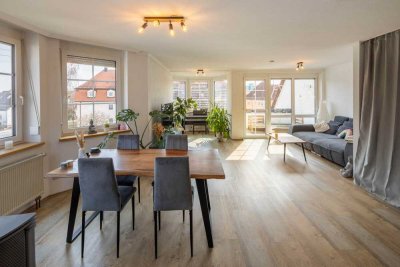 Gemütliche Maisonette mit Schwedenofen & Sonnenbalkon