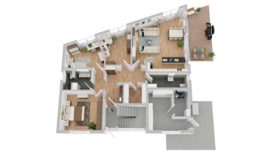 PROVISIONSFREIE // Exklusive 4-Zimmer Wohnung -  Feldrandlage
