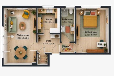 sofort einziehen - sanierte 2-Zimmer-Wohnung in Winterhude | ruhig | fußläufig zum Stadtpark