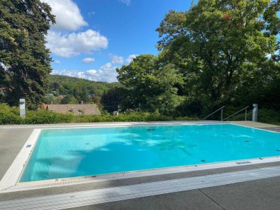 2-Zimmer-Gartenwohnung mit Outdoor-Pool, Fitnessraum, Sauna - Wohnanlage GARTENPARK