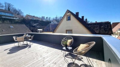 Exklusive Lage in der Innenstadt: 6 Wohnungen mit gr. Balk. o. Terr. 49 m² - 108 m²,  Aufzug opt.