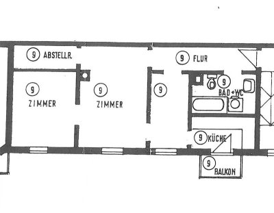 4671 - Nähe Postgalerie! 2,5-Zimmerwohnung mit EBK und Balkon!