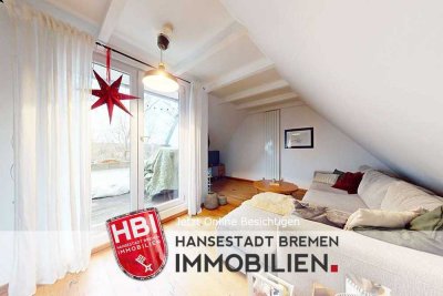 Lehesterdeich /  Stilvolle 4-Zimmer-Maisonette-Wohnung mit Loggia in ruhiger Lage