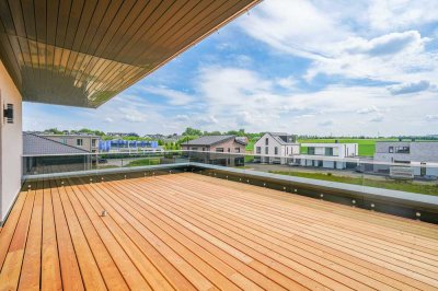 Lichtdurchflutete Maisonette mit Dachterrasse, Garten, Garage und Wohlfühlambiente auf zwei Etagen