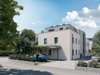 Erstbezug! Exklusive 2-Zimmer-Dachgeschosswohnung mit Balkon &amp; Terrasse