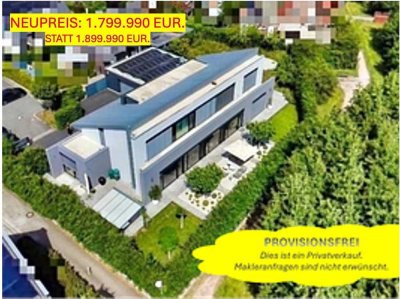 NEUPREIS: 1.799.990 € (STATT 1.89Mio.) Exklusive Architektenvilla, Lifestyle, Luxus & Wohnkomfort