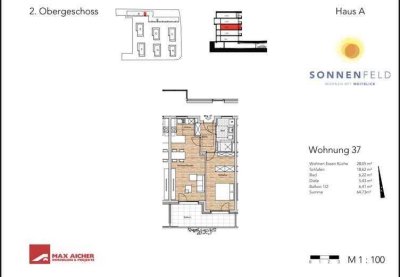 Schöne 2-Zimmer-Wohnung mit Südbalkon in Freilassing