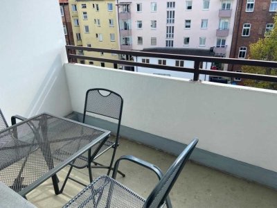 Sehr zentrales und helles 1-Zimmer-Appartment mit Balkon