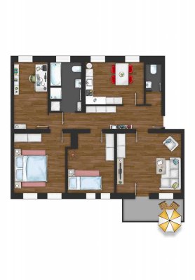 Modernes Wohnen 2026/2027: Energetisch sanierte 4-Zimmer-Wohnung in zentraler Lage