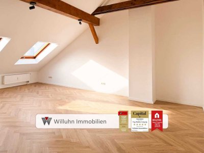 Über den Dächern Leipzigs! Hochwertig renovierte 2-Zimmer Dachgeschosswohnung I sofort einziehen!