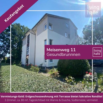 Vermietungs-Gold: Erdgeschosswohnung mit Terrasse bietet lukrative Rendite!
