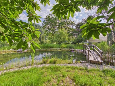 Ruheoase in Kossiach – Einfamilienhaus mit 3.000 m² Gartenparadies, Naturteich &amp; Selbstversorgerfläche