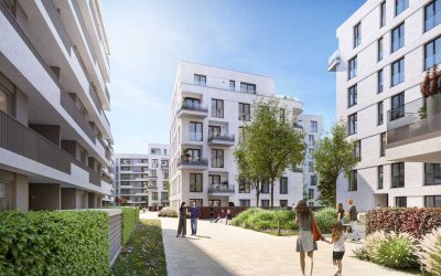 Wohnen am See: Kompakte 3-Zimmer-Wohnung mit 2 Bädern & Loggia zum Kauf. KfW-Förderung sichern!