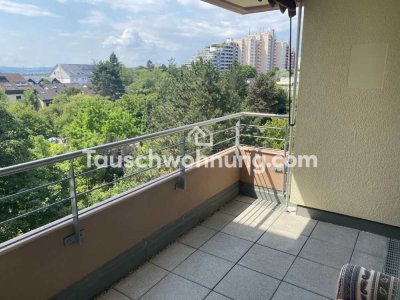 Tauschwohnung: Tausche 3,5 Zimmer Whg mit Balkon, Keller und TG Stellplatz