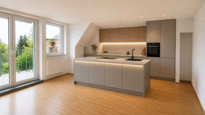 Hochwertige Maisonettewohnung mit parkähnlichem Gartenblick
