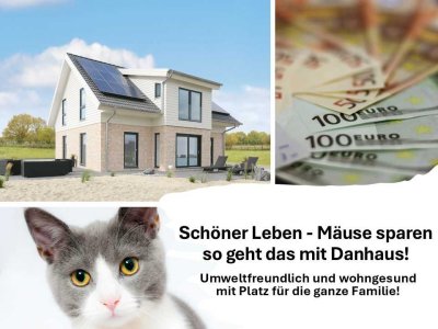 Außen wetterfester Klinker - innen wohngesunde Holzständerbauweise. Mein Danhaus in Sasel.