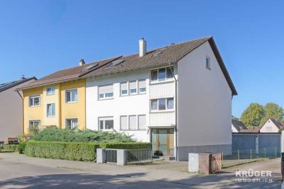 KA-Durlach | Gepflegtes MFH mit drei Wohneinheiten, Doppelgarage und großem Gartengrundstück