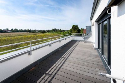 5 - Zimmer Penthousewohnung mit uneinsehbarer 20qm Dachterrasse und Balkon