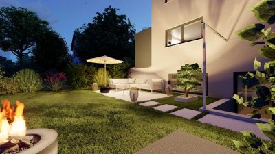 Helle 3-Zi-Wohnung mit tollem Gartenanteil im energetischen Neubau