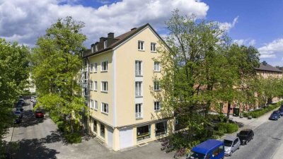Bezugsfreie 2-Zimmer-Wohnung in attraktiver Lage am Hirschgarten mit oberirdischer Einzelgarage