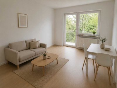 Teilmöblierte Wohnung-Erstbezug nach Sanierung mit Balkon!